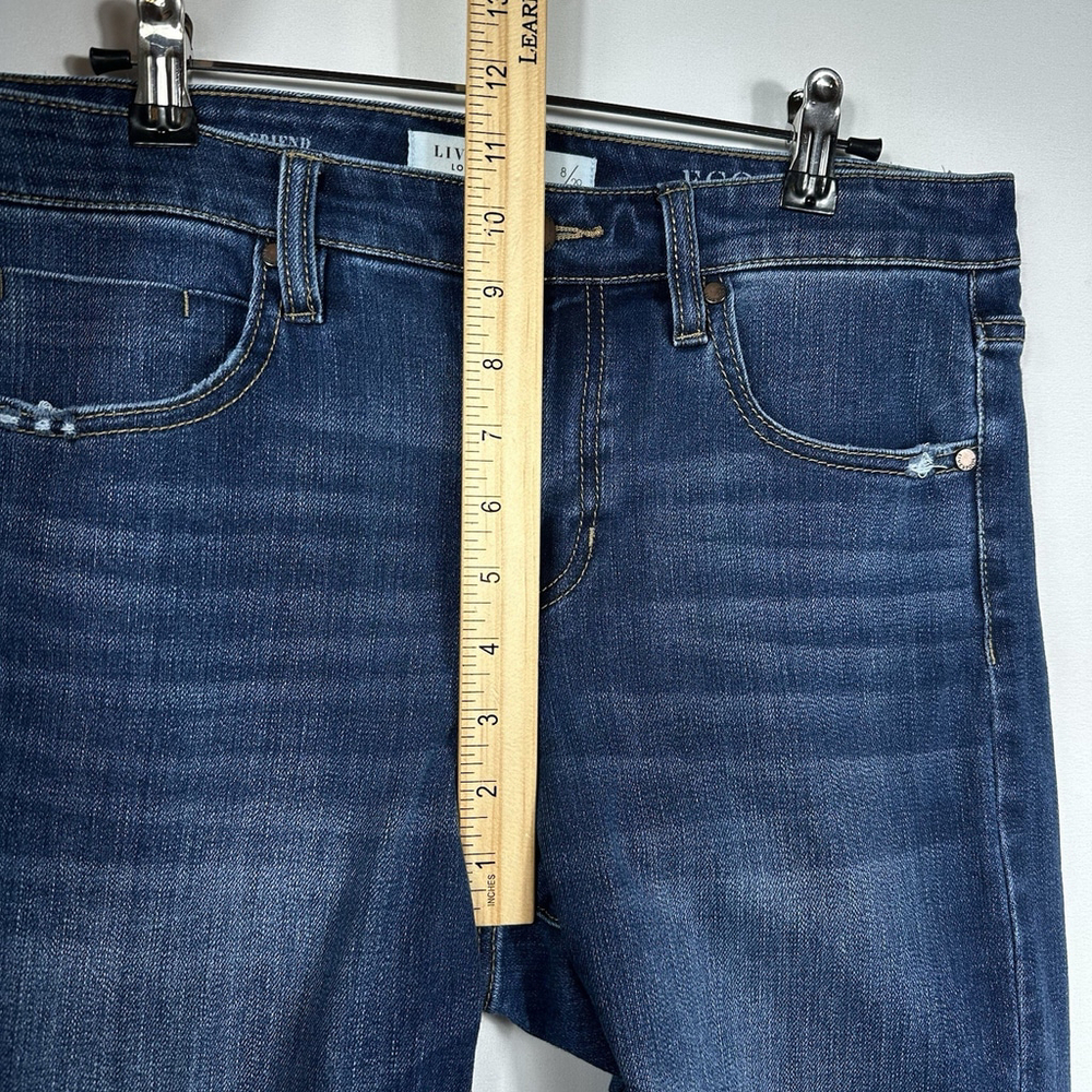 Liverpool Los Angeles Girlfriend Size 8/29 Women's Basic Jeans Dark Blue Denim - Picture 7 of 8